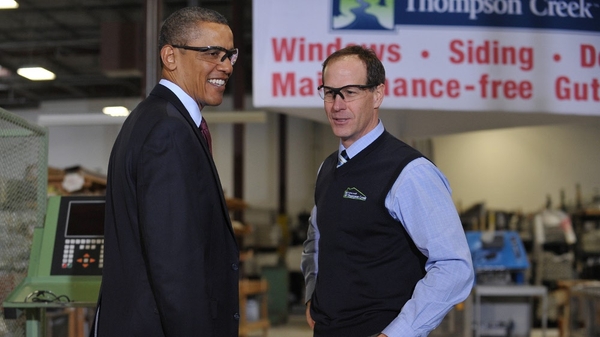 Barack Obama - Visited a window factory near Washington yesterday