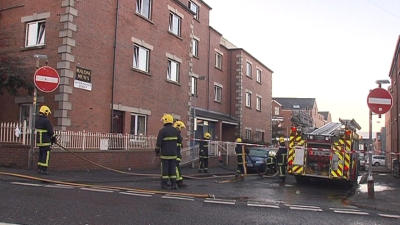 Belfast - Cause of fire is being investigated