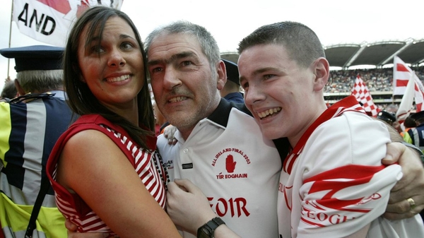 Michaela with her father Mickey Harte, manager of the Tyrone gaelic football team
