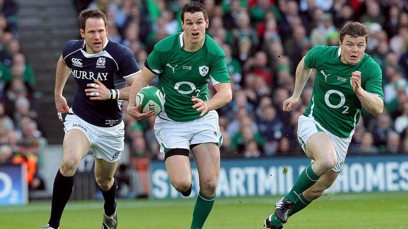 Jonathan Sexton and Brian O'Driscoll: among tro