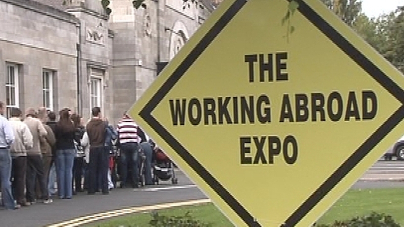Emigration - Report says rise will hold down jobless rate