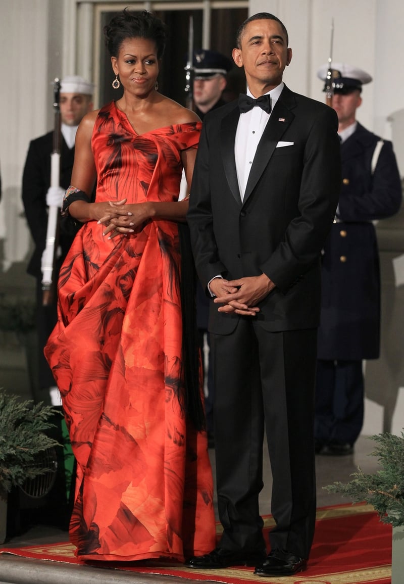 Michelle with husband Barack