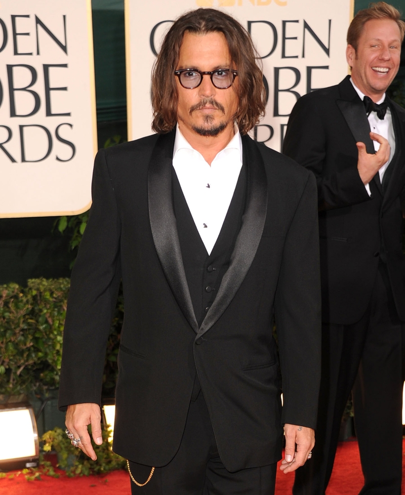 Johnny Depp wore a Ralph Lauren tuxedo