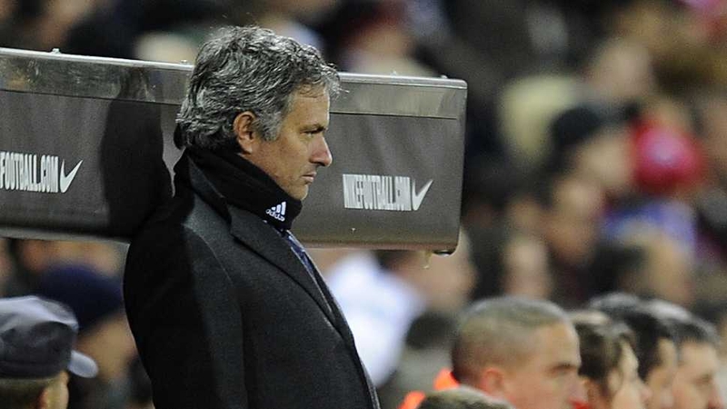 Jose Mourinho at the Copa Del Rey win over Atletico Madrid