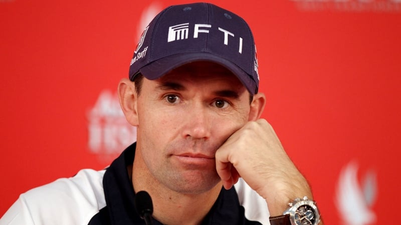 Pádraig Harrington: incident on seventh green ended his participation in Abu Dhabi Championship