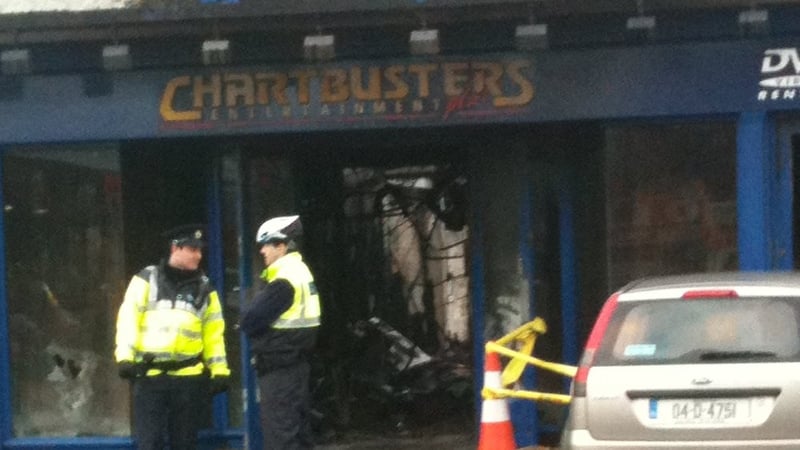 Stillorgan - Fire broke out at 9.30pm last night (Credit: Carolyn Fisher)