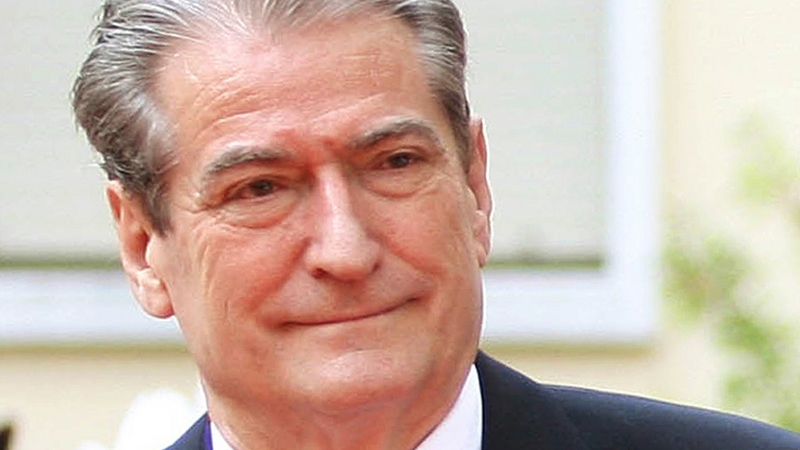 Sali Berisha - Called for anti-violence rally