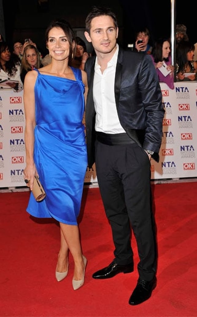 Christine Bleakely arrived with boyfriend Frank Lampard