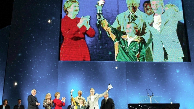 The former South African president was guest of honour at the opening ceremony of the Special Olympics in Croke Park, Dublin in 2003