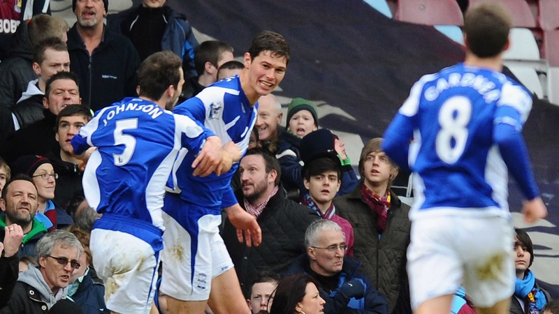 Nikola Zigic: headed goal secured three points for Birmingham