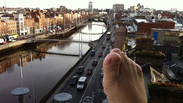 DeVito - Dips his toes in Dublin