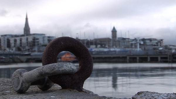 The basking shark was spotted this morning in Dún Laoghaire
