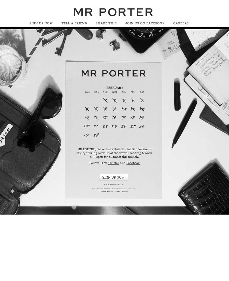Mr Porter soon to be launched