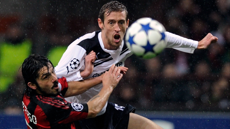 Peter Crouch shook off memories of his sending off against Real to score twice for Spurs.