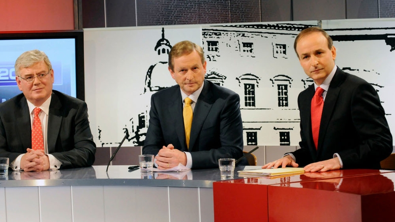Gilmore, Kenny &amp; Martin - Three-way Irish debate (Pic: Liam Sweeney)