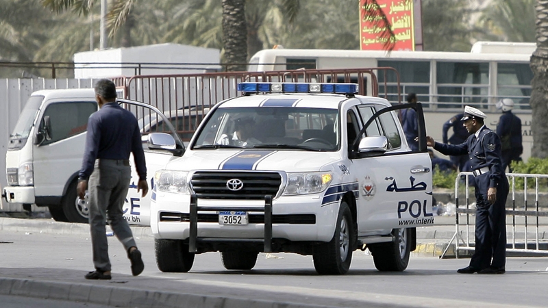 Manama - Police on patrol in the city this morning