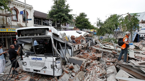 Christchurch - Earthquake hit at lunchtime