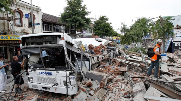 Christchurch - Earthquake hit at lunchtime