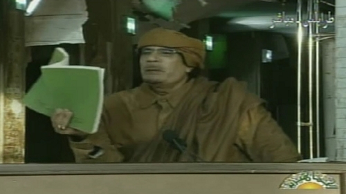 Muammar Gaddafi - 'We Libyans have resisted the United States and Britain in the past. We will not surrender.'