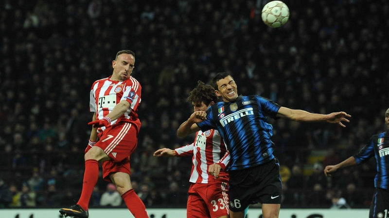 Franck Ribery hit the post with a header