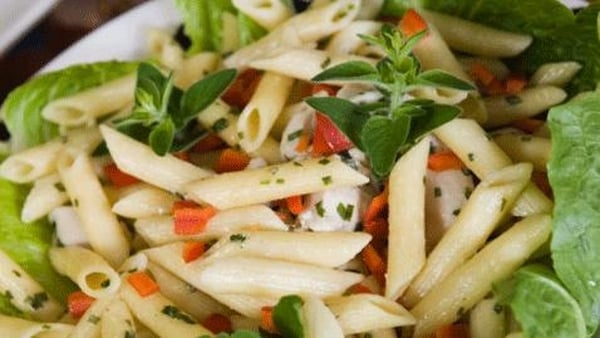 Pasta Salad with Sage, Sweet Potato and Haloumi