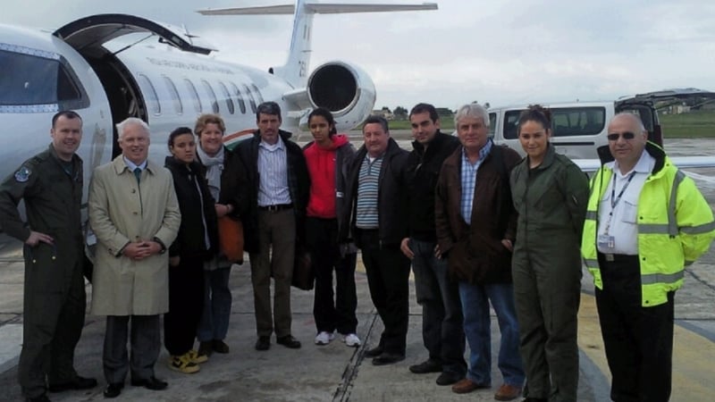 Baldonnel - Seven people repatriated from Libya with pilots and crew