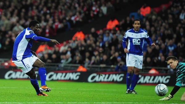 Obafemi Martins profited to give Birmingham City a second major trophy win in their history