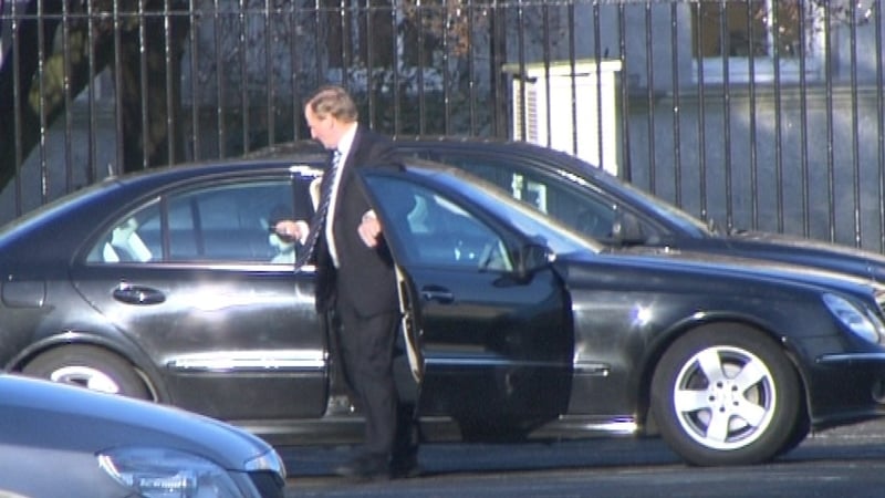 Enda Kenny - Arrived at Leinster House early this morning