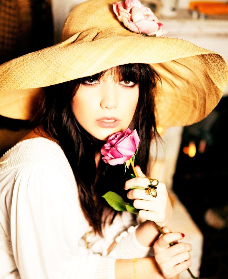 Cream crochet dress €150, necklace €114, ring €72, bracelet €54, Straw hat €36