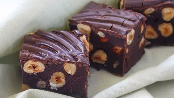 Chocolate Brownie with Fudge Sauce and Caramelised