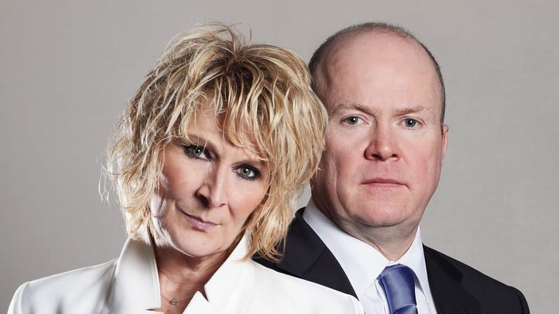 Eastenders stars Linda Henry and Steve McFadden