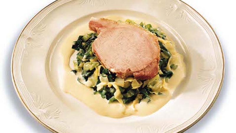 Traditional Bacon and Cabbage with Mustard Sauce