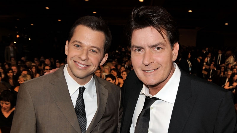 Cryer and Sheen: together in happier days