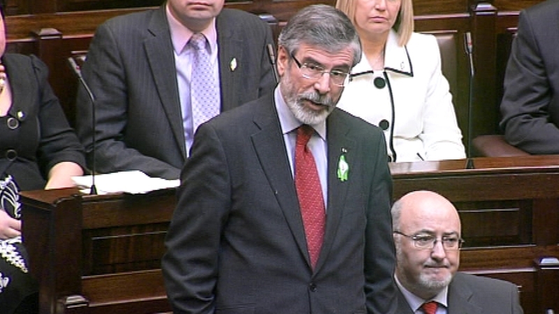 Gerry Adams - Said Enda Kenny should raise interest rate issue with EU leaders