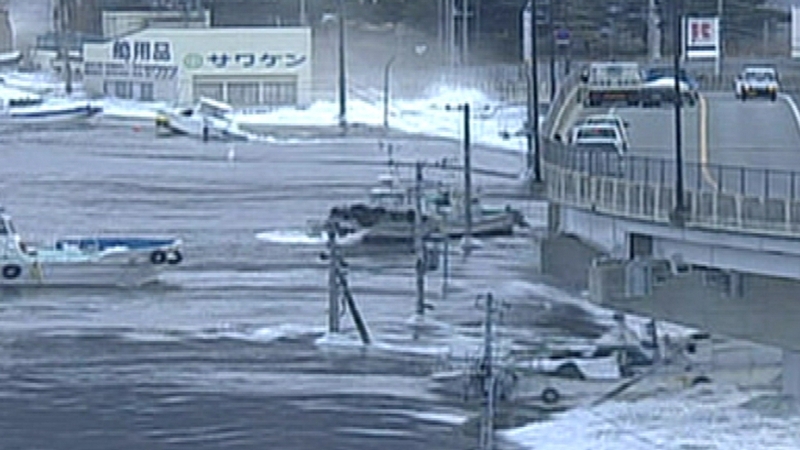 Japan - Late shares sell-off as quake strikes