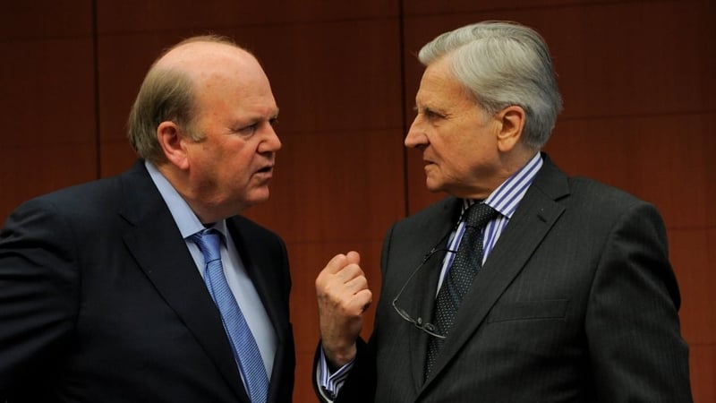 Noonan &amp; Trichet - Potential shortfall in both the liquidity and capital situations in the banking sector