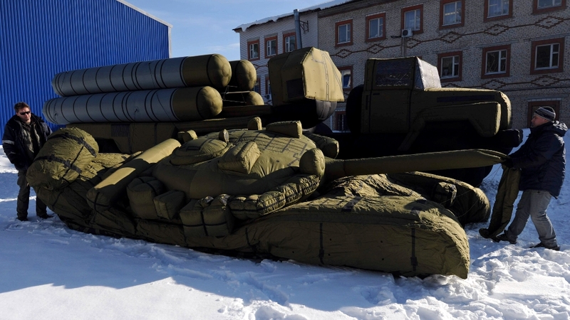 The inflatable tanks produce the same thermal footprint as the real versions