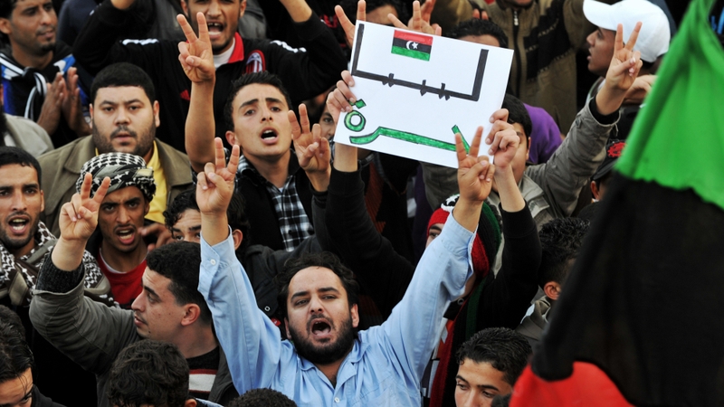 Tobruk - Thousands gathered for celebrations after a UN vote approved a no-fly zone