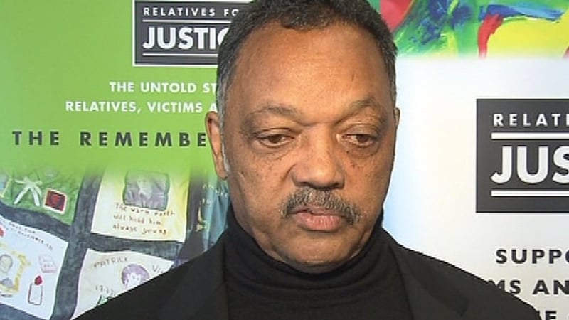 Rev Jesse Jackson - Met with relatives of victims of the Troubles