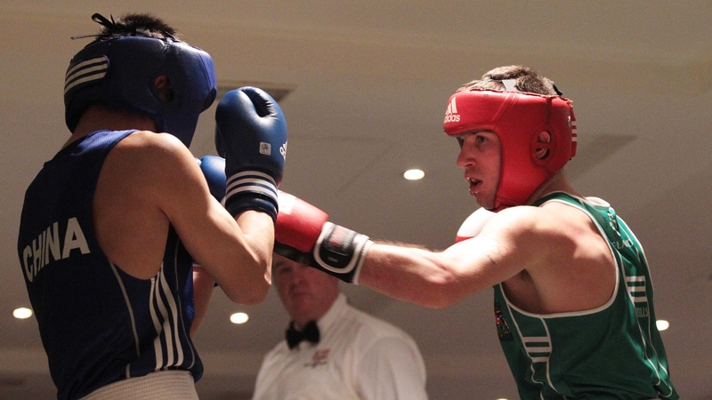 John Joe Nevin in action against Zhang Hongliang in New Ross