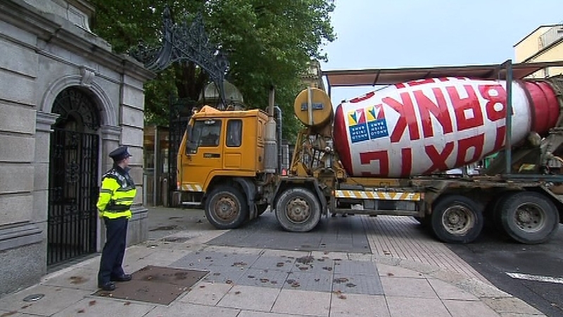 Joe McNamara, acquitted of criminal damage for driving a cement lorry towards the gates of the Dáil made a settlement of €10,000 with the revenue