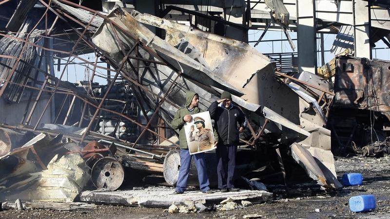 Boussetta navy base was badly damaged by missiles last night