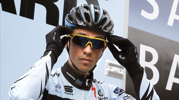 Alberto Contador - The winner of the 2008 Giro, has taken over the pink jersey on stage nine