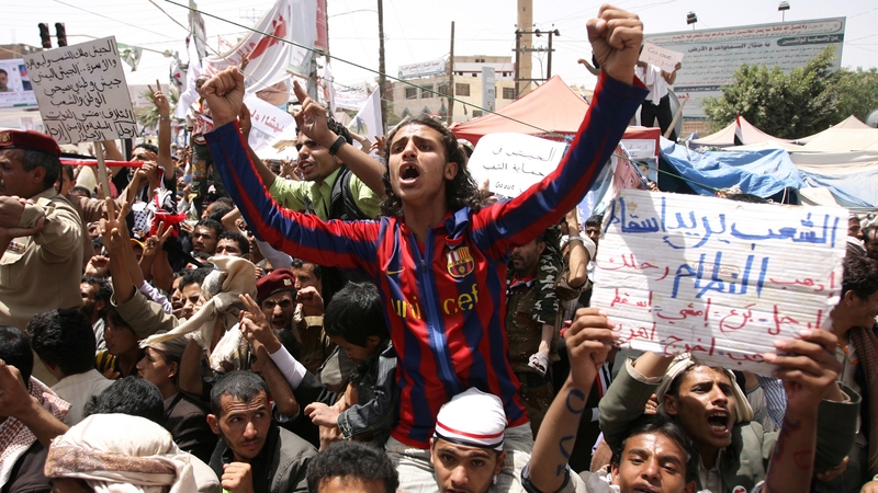 Yemen - Protests last week demanding removal of President Ali Abdullah Saleh