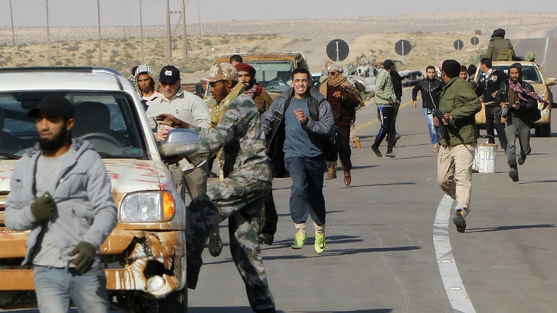 Libya - Rebels are trying to take control of Brega