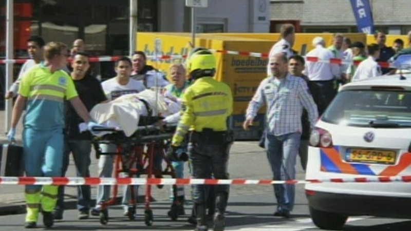The Netherlands - Injured victims taken from scene