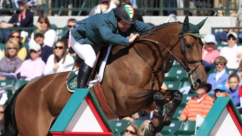 Cian O'Connor was in action for Ireland in Wellington, Florida