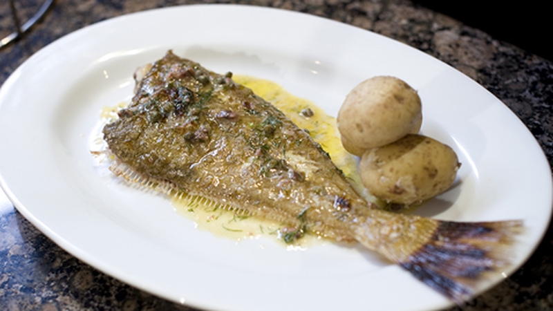Martin Shanahan's Megrim on the Bone with Anchovy and Dill Butter