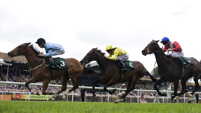 Memory (blue silks) has been off the track since disappointing in the Moyglare Stud Stakes at the Curragh last August