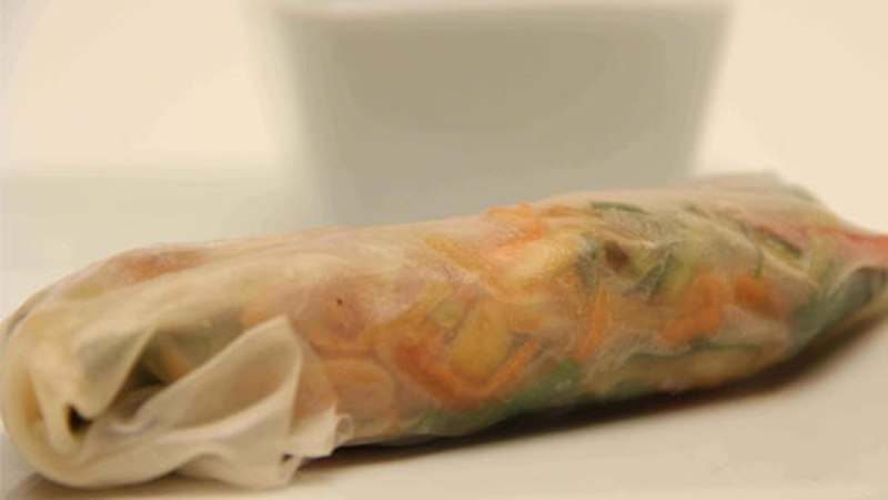 Vietnamese Vegetable Roll with a Ginger and Lime Dip: The Restaurant
